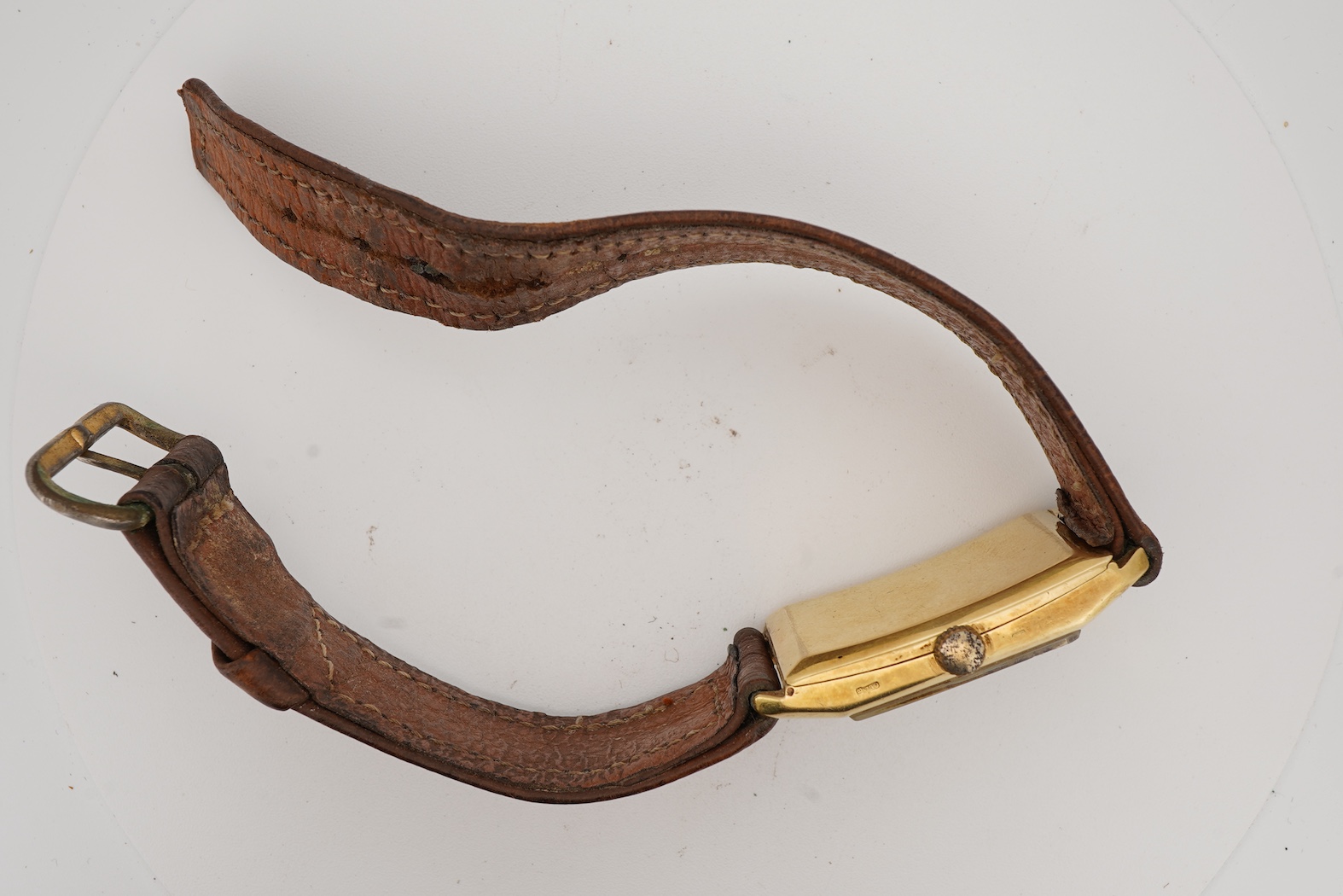 A gentleman's 1930's 18ct gold Vacheron & Constantin manual wind wrist watch